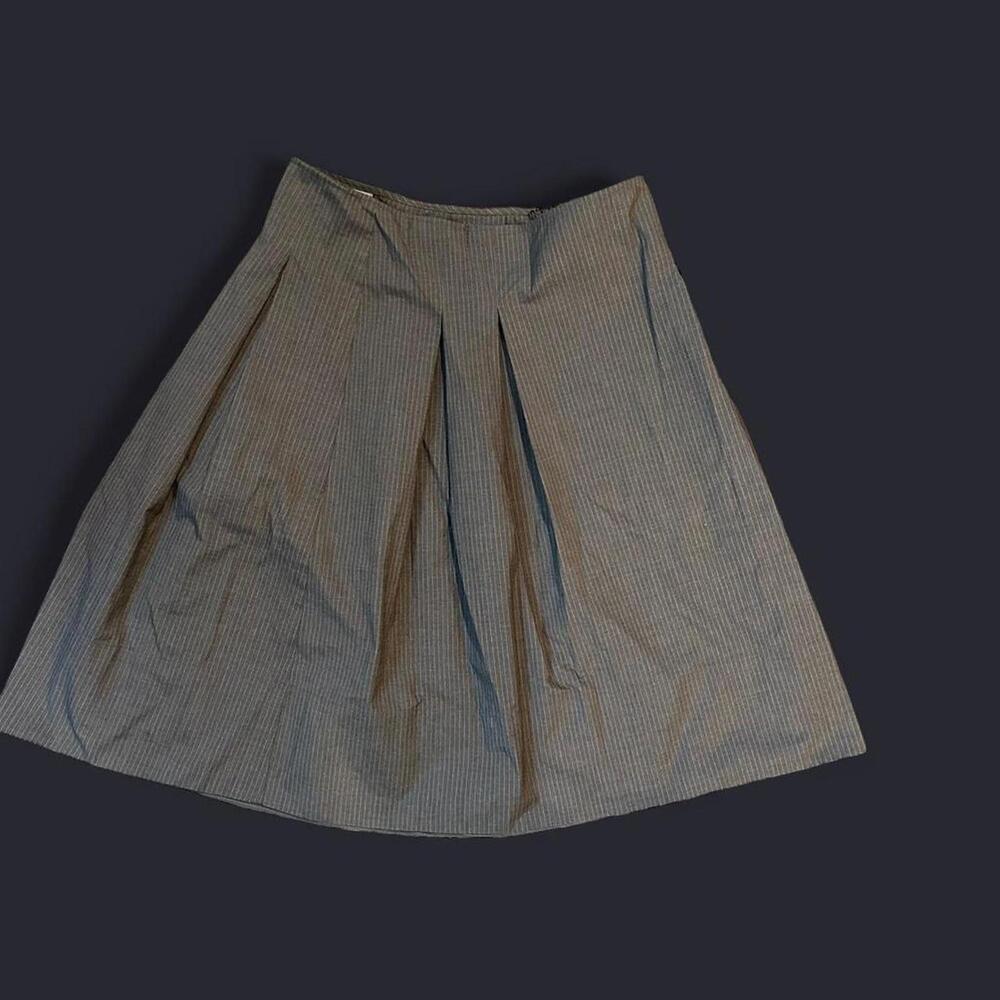 Merona Women's Grey and Blue Skirt